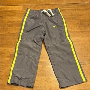 Gray Kids Bottoms with Yellow Accents